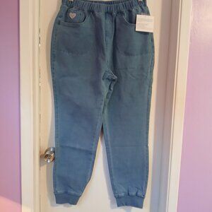 Quacker Factory Women's Dream Jean's Pull On Jogger Style  SZ M NWT